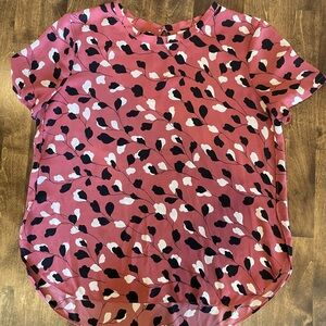 Stylish Pink Patterned Workwear